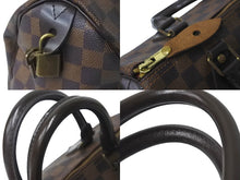 Load image into Gallery viewer, LOUIS VUITTON ルイヴィトン ボストンバッグ スピーディ25 ダミエ N41532 ブラウン ゴールド金具 美品 中古 58909