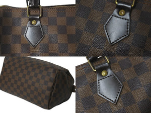 LOUIS VUITTON ルイヴィトン ボストンバッグ スピーディ25 ダミエ N41532 ブラウン ゴールド金具 美品 中古 58909