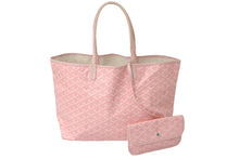 Load image into Gallery viewer, GOYARD ゴヤール トートバッグ サンルイPM ヘリンボーン柄 限定カラー ピンク シルバー金具 ポーチ付 美品 中古 58910