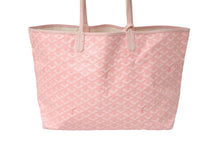 Load image into Gallery viewer, GOYARD ゴヤール トートバッグ サンルイPM ヘリンボーン柄 限定カラー ピンク シルバー金具 ポーチ付 美品 中古 58910