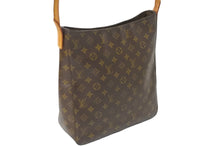 Load image into Gallery viewer, LOUIS VUITTON ルイヴィトン ショルダーバッグ M51145 ルーピングGM ブラウン モノグラム ゴールド金具 美品 中古 58913