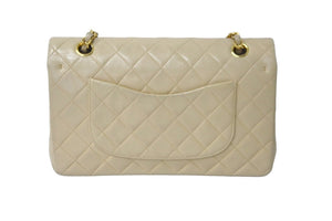 CHANEL シャネル チェーンショルダーバッグ マトラッセ25 ココマーク 3番台 ベージュ ゴールド金具 美品 中古 58915
