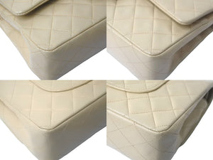 CHANEL シャネル チェーンショルダーバッグ マトラッセ25 ココマーク 3番台 ベージュ ゴールド金具 美品 中古 58915