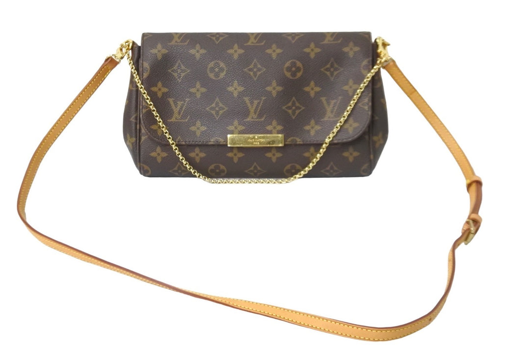 LOUIS VUITTON ルイヴィトン ショルダーバッグ 2WAY フェイボリットPM M40717 モノグラム ゴールド金具 美品 中古 58920