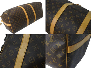 LOUIS VUITTON ルイヴィトン M41414 キーポルバンドリエール55 ブラウン モノグラム ゴールド金具 美品 中古 58923