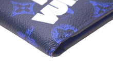 Load image into Gallery viewer, LOUIS VUITTON ルイヴィトン 二つ折り財布 ポルトフォイユ・ミュルティプル M80850 ネイビー ブルー ホワイト 美品 中古 58925