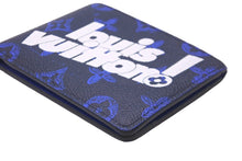 Load image into Gallery viewer, LOUIS VUITTON ルイヴィトン 二つ折り財布 ポルトフォイユ・ミュルティプル M80850 ネイビー ブルー ホワイト 美品 中古 58925