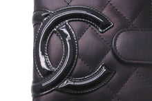 Load image into Gallery viewer, CHANEL シャネル 財布 ブラック カンボンライン 14番台 ココマーク ラムスキン ブラック ピンク シルバー金具 美品 中古 58926