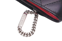 Load image into Gallery viewer, CHANEL シャネル 財布 ブラック カンボンライン 14番台 ココマーク ラムスキン ブラック ピンク シルバー金具 美品 中古 58926