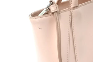 PRADA プラダ ハンドバッグ 2WAYショルダーストラップ付き 1BA318 ピンクシルバー金具 良品 中古 58927 