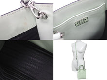Load image into Gallery viewer, PRADA プラダ 2way ハンド ショルダー バッグ グリーン レザー 1BA333 シルバー金具 美品 中古 58935