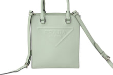 Load image into Gallery viewer, PRADA プラダ 2way ハンド ショルダー バッグ グリーン レザー 1BA333 シルバー金具 美品 中古 58935