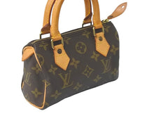 Load image into Gallery viewer, LOUIS VUITTON ルイヴィトン ミニスピーディ ボストンバッグ モノグラム M41534 PVC ブラウン ゴールド 美品 中古 58940
