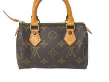 Load image into Gallery viewer, LOUIS VUITTON ルイヴィトン ミニスピーディ ボストンバッグ モノグラム M41534 PVC ブラウン ゴールド 美品 中古 58940