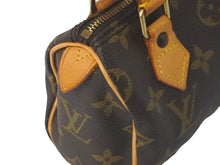 Load image into Gallery viewer, LOUIS VUITTON ルイヴィトン ミニスピーディ ボストンバッグ モノグラム M41534 PVC ブラウン ゴールド 美品 中古 58940