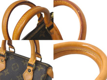 Load image into Gallery viewer, LOUIS VUITTON ルイヴィトン ミニスピーディ ボストンバッグ モノグラム M41534 PVC ブラウン ゴールド 美品 中古 58940