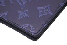 画像をギャラリービューアに読み込む, LOUIS VUITTON ルイヴィトン カードケース M80421 オーガナイザードゥ ポッシュ ネイビー モノグラムシャドウ 美品 中古 58942