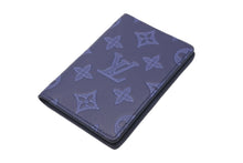 画像をギャラリービューアに読み込む, LOUIS VUITTON ルイヴィトン カードケース M80421 オーガナイザードゥ ポッシュ ネイビー モノグラムシャドウ 美品 中古 58942