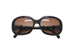 CHANEL シャネル サングラス ココマーク サイドリボン ブラウン 58□17 5170-A c.714/3B 美品 中古 58943