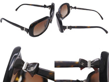 Load image into Gallery viewer, CHANEL シャネル サングラス ココマーク サイドリボン ブラウン 58□17 5170-A c.714/3B 美品 中古 58943