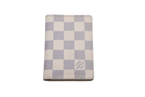 LOUIS VUITTON ルイ ヴィトン オーガナイザー ドゥ ポッシュ ダミエ アズール カードケース ホワイト N61727 美品 中古 58944