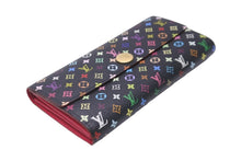 Load image into Gallery viewer, LOUIS VUITTON ルイ ヴィトン ポルトフォイユ サラ モノグラム マルチカラー 長財布 ブラック ピンク M93747 美品 中古 58951