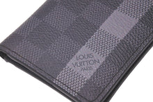 Load image into Gallery viewer, LOUIS VUITTON ルイヴィトン カードケース オーガナイザードゥポッシュ ダミエ ブラック グレー 美品 中古 58952