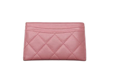 Load image into Gallery viewer, CHANEL シャネル カードケース 17番台 2003年頃 ラムスキン ココマーク ピンク シルバー金具 美品 中古 58956