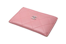 Load image into Gallery viewer, CHANEL シャネル カードケース 17番台 2003年頃 ラムスキン ココマーク ピンク シルバー金具 美品 中古 58956