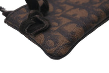 Load image into Gallery viewer, Christian Dior クリスチャンディオール コインケース トロッター柄 ブラウン リボン 02-LU-0075 美品 中古 58959