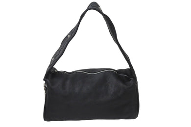 極美品 CHROME HEARTS クロムハーツ ショルダーバッグ ランチボックス クロスパッチ クロスボール レザー シルバー925 中古 58968