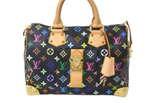 Load image into Gallery viewer, LOUIS VUITTON ルイヴィトン ハンドバッグ スピーディ 30 モノグラム ノワール マルチカラー M92642 ゴールド金具 美品 中古 58972