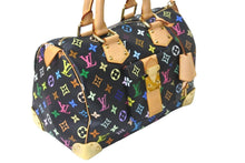 Load image into Gallery viewer, LOUIS VUITTON ルイヴィトン ハンドバッグ スピーディ 30 モノグラム ノワール マルチカラー M92642 ゴールド金具 美品 中古 58972