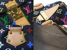 Load image into Gallery viewer, LOUIS VUITTON ルイヴィトン ハンドバッグ スピーディ 30 モノグラム ノワール マルチカラー M92642 ゴールド金具 美品 中古 58972