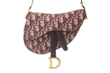 Load image into Gallery viewer, 極美品 Christian Dior クリスチャンディオール ハンドバッグ オブリーク ミニ サドルバッグ レッド 05-RU-1108 中古 58977