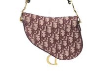 Load image into Gallery viewer, 極美品 Christian Dior クリスチャンディオール ハンドバッグ オブリーク ミニ サドルバッグ レッド 05-RU-1108 中古 58977