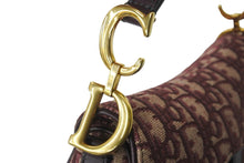 Load image into Gallery viewer, 極美品 Christian Dior クリスチャンディオール ハンドバッグ オブリーク ミニ サドルバッグ レッド 05-RU-1108 中古 58977