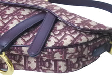 Load image into Gallery viewer, 極美品 Christian Dior クリスチャンディオール ハンドバッグ オブリーク ミニ サドルバッグ レッド 05-RU-1108 中古 58977
