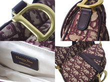 Load image into Gallery viewer, 極美品 Christian Dior クリスチャンディオール ハンドバッグ オブリーク ミニ サドルバッグ レッド 05-RU-1108 中古 58977
