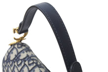 Load image into Gallery viewer, 極美品 Christian Dior クリスチャンディオール ハンドバッグ オブリーク ミニ サドルバッグ ネイビー 05-RU-1118 中古 58978