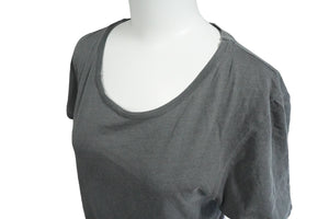 CHROME HEARTS クロムハーツ レディース クルーネック 半袖Ｔシャツ グレー コットン サイズ S 美品 中古 58997