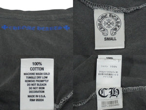 CHROME HEARTS クロムハーツ レディース クルーネック 半袖Ｔシャツ グレー コットン サイズ S 美品 中古 58997