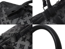 Load image into Gallery viewer, LOUIS VUITTON ルイヴィトン モノグラム シースルー キーポル バンドリエール50 ボストンバッグ ブラック M53971 美品 中古 58999