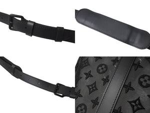 LOUIS VUITTON ルイヴィトン モノグラム シースルー キーポル バンドリエール50 ボストンバッグ ブラック M53971 美品 中古 58999