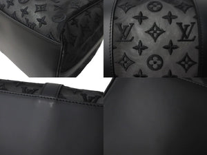 LOUIS VUITTON ルイヴィトン モノグラム シースルー キーポル バンドリエール50 ボストンバッグ ブラック M53971 美品 中古 58999