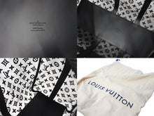 Load image into Gallery viewer, LOUIS VUITTON ルイヴィトン モノグラム シースルー キーポル バンドリエール50 ボストンバッグ ブラック M53971 美品 中古 58999