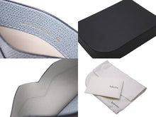Load image into Gallery viewer, 極美品 Valextra ヴァレクストラ カードケース V字カット SGNL0077028L99CC99 ブルー系 カーフ 中古 59000
