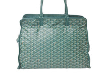 Load image into Gallery viewer, GOYARD ゴヤール トートバッグ アーディ ペット用 ヘリンボーン柄 通気口 グリーン シルバー金具 美品 中古 59003