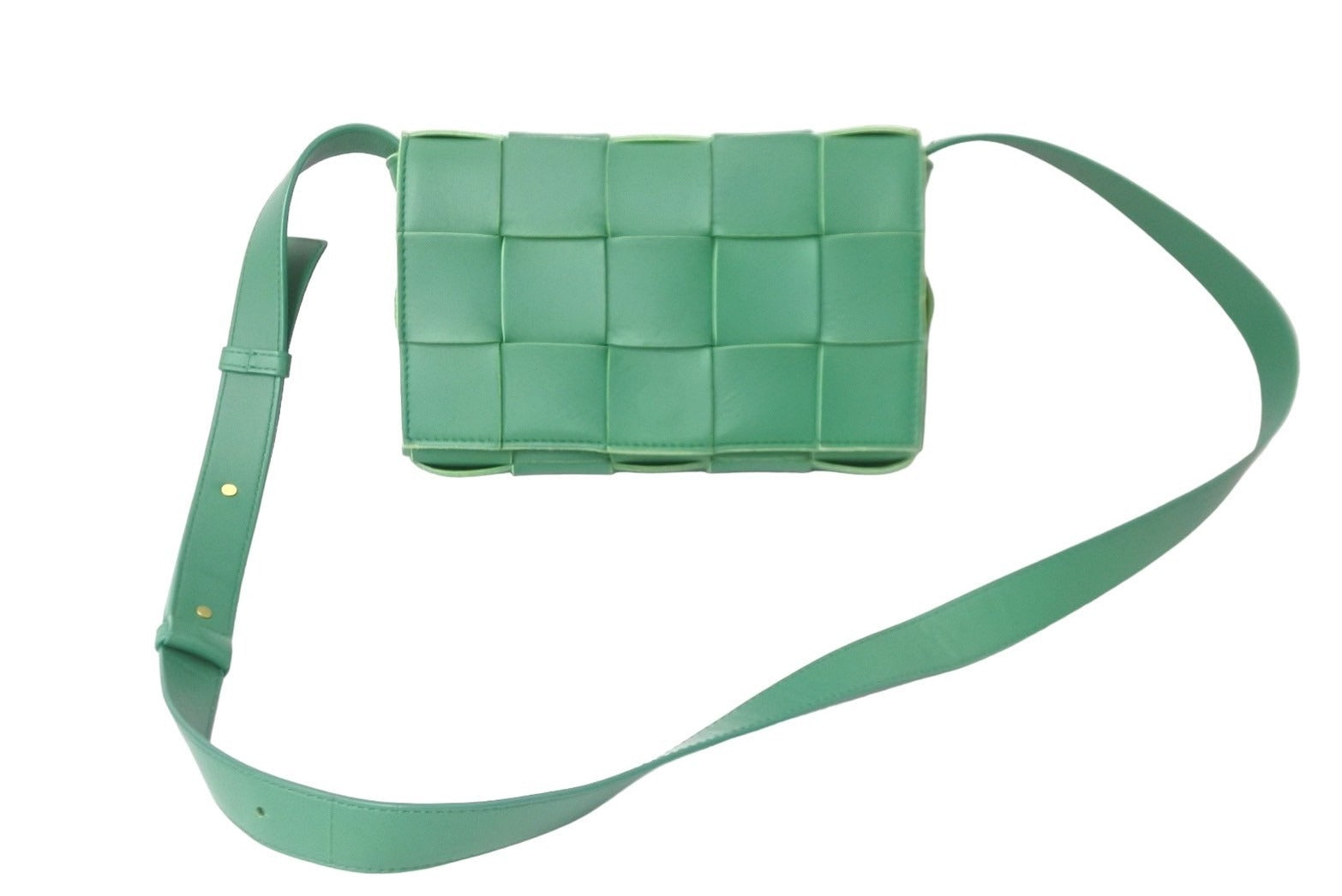 ボッテガ ヴェネタ スモールカセット ショルダー BOTTEGA VENETA】スモール ブリック カセット カーフスキン
