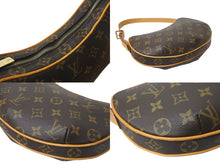 Load image into Gallery viewer, 極美品 LOUIS VUITTON ルイヴィトン ショルダーバッグ M51510 ポシェット クロワッサン モノグラム ブラウン ゴールド 中古 59007
